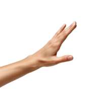 Hand Gesten auf ein transparent Hintergrund png