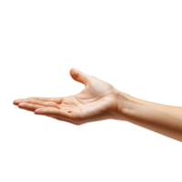 Hand Gesten auf ein transparent Hintergrund png