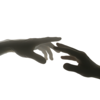 mão gestos em uma transparente fundo png