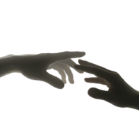 Hand Gesten auf ein transparent Hintergrund png