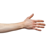 Hand Gesten auf ein transparent Hintergrund png