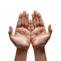 Hand Gesten auf ein transparent Hintergrund png