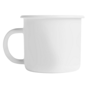 Clean and blank white mug without background. Template for mockup png