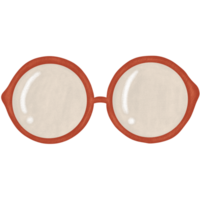 rond des lunettes de soleil isolé sur transparent Contexte png