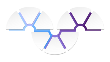 bleu Ton cercle infographie avec 9 pas, processus ou options. présentation faire glisser modèle. png