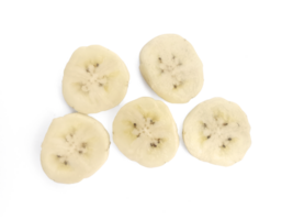 sliced peeled banana, transparent background png