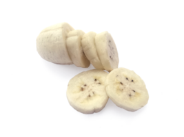 sliced peeled banana, transparent background png