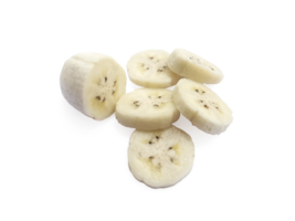 sliced peeled banana, transparent background png