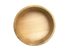 Wooden bucket, transparent background png