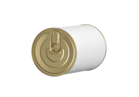 Food Can With Blank Label, transparent background png