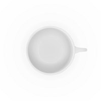 coffee cup top view, transparent background png