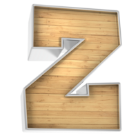 madera fuente z 3d hacer png