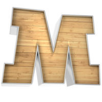 Holz Schriftart m 3d machen png