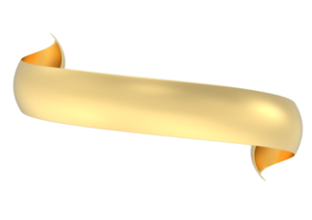 Band Banner 3d Gold png