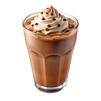 Refreshing Choco Ice Coffee, Cutout png