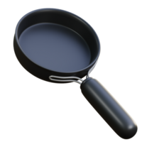 Koken pan 3d icoon illustratie voor web applicatie, enz png