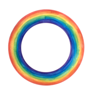 hand- getrokken waterverf regenboog. illustratie voor creëren uitnodigingen, ambacht projecten, papier producten, partij decoraties, afdrukbaar, groeten kaarten, affiches. ontwerp element. png