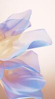 Abstract smooth cloth material, 3d rendering. video