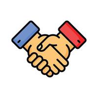 Take a look at this creative icon of handshake, easy to use and download vector