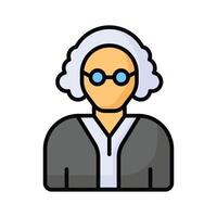 Have a look at this premium icon of judge, professional worker and employee vector