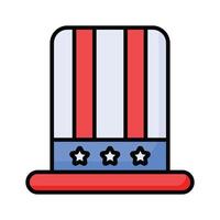 Have a look at this amazing icon of patriot cap in trendy style vector