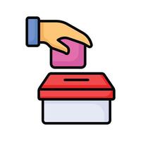 Vote casting icon design, ready to use vector