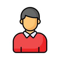 An amazing icon of voter avatar in editable design style vector