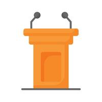 Premium icon of dais, lectern flat style design vector