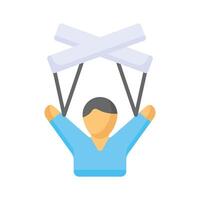 Well designed icon of political puppet in modern style vector