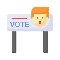 Election campaign trendy design ready for premium use vector