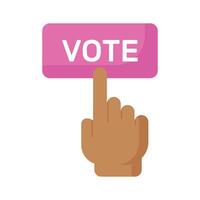 Online voting button design, ready to use creative vector