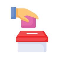 Vote casting icon design, ready to use vector