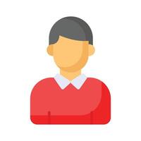 An amazing icon of voter avatar in editable design style vector