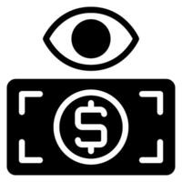 eye glyph icon vector