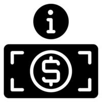 info glyph icon vector