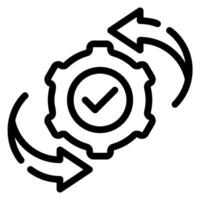 efficiency line icon vector