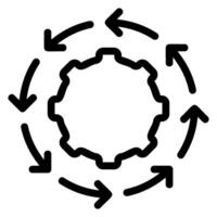 automation line icon vector