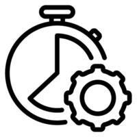 productivity line icon vector