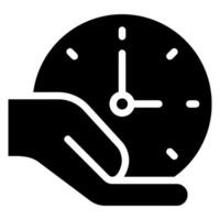 time management glyph icon vector