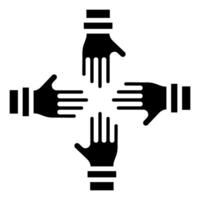 Team Unity icon line illustration vector