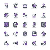 Schedule and Plan icon pack for your website, mobile, presentation, and logo design. Schedule and Plan icon dual tone design. graphics illustration and editable stroke. vector