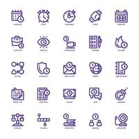 Schedule and Plan icon pack for your website, mobile, presentation, and logo design. Schedule and Plan icon dual tone design. graphics illustration and editable stroke. vector