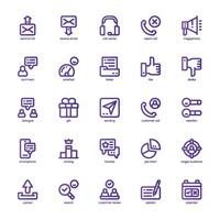 Survey and Feedback icon pack for your website, mobile, presentation, and logo design. Survey and Feedback icon basic line gradient design. graphics illustration and editable stroke. vector