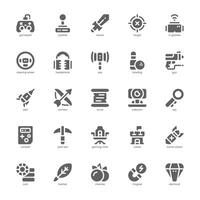 Game Station icon pack for your website, mobile, presentation, and logo design. Game Station icon glyph design. graphics illustration and editable stroke. vector