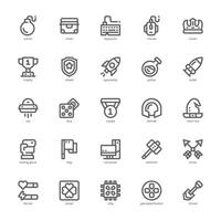 Game Station icon pack for your website, mobile, presentation, and logo design. Game Station icon outline design. graphics illustration and editable stroke. vector