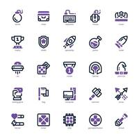 Game Station icon pack for your website, mobile, presentation, and logo design. Game Station icon dual tone design. graphics illustration and editable stroke. vector