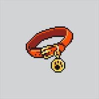 Pixel art illustration Dog Collar. Pixelated Dog Collar. Dog Collar Pet Food pixelated for the pixel art game and icon for website and game. old school retro. vector