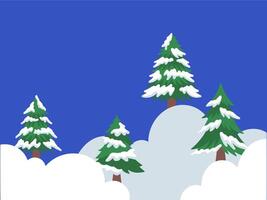 Christmas Tree Frame Background Illustration vector