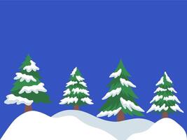 Christmas Tree Frame Background Illustration vector