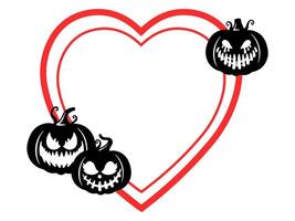 Halloween Frame Pumpkin Background Illustration vector